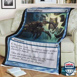 Mtg Game Mtg Mbs 33 Steel Sabotage Fleece Blanket