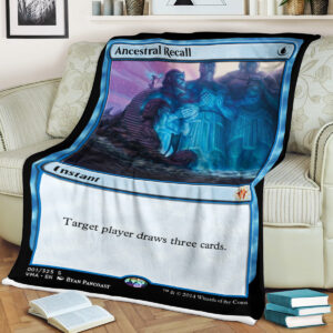 Mtg Magic The Gathering Ancestral Recall Blanket