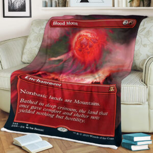 Mtg Magic The Gathering Blood Moon Blanket