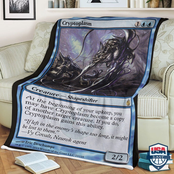 Mtg Magic The Gathering Cryptoplasm Fleece Blanket Mtg Magic The Gathering Cryptoplasm Fleece Blanket