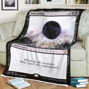 Mtg Magic The Gathering Damnation Blanket