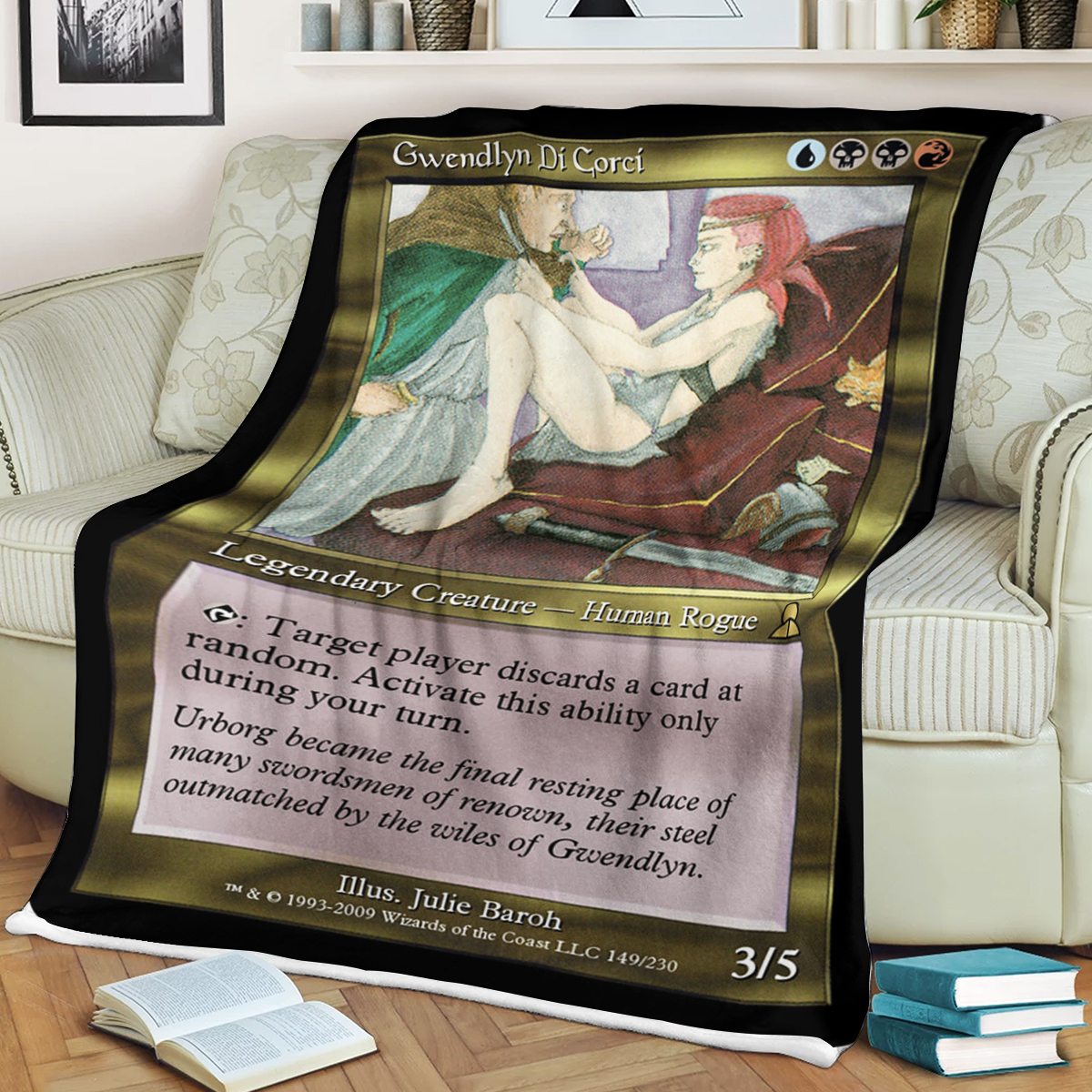 Mtg Magic The Gathering Gwendlyn Di Corci Blanket Mtg Magic The Gathering Gwendlyn Di Corci Blanket