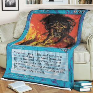 Mtg Magic The Gathering Old Force Of Will Blanket