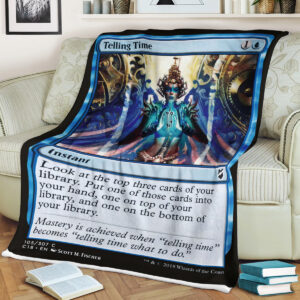 Mtg Magic The Gathering Telling Time Blanket