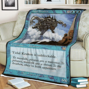 Mtg Magic The Gathering Tidal Kraken Blanket