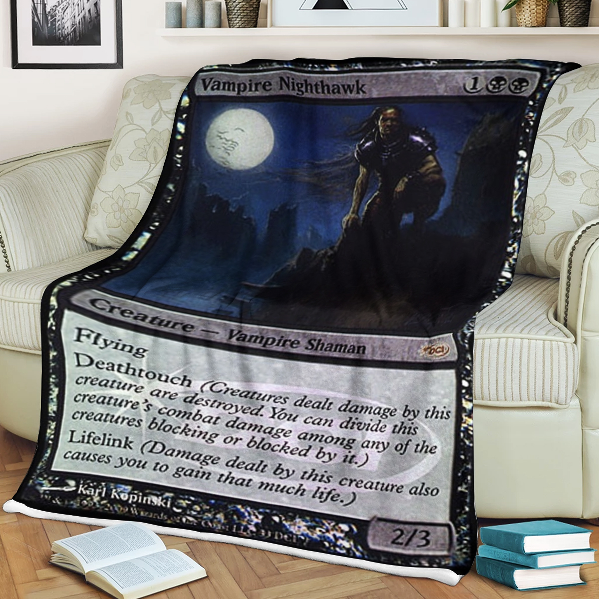 Mtg Magic The Gathering Vampire Nighthawk Blanket Mtg Magic The Gathering Vampire Nighthawk Blanket