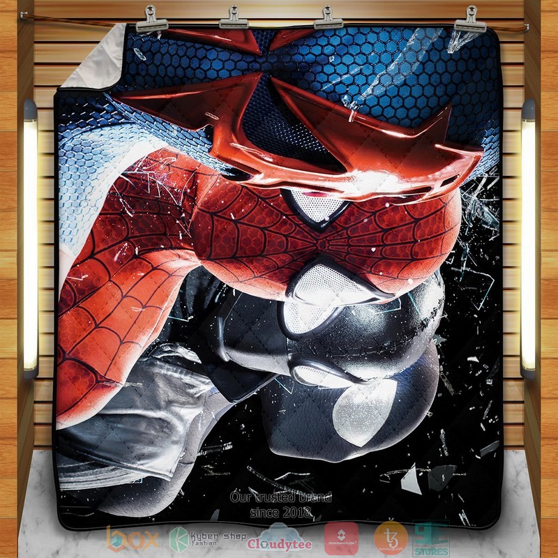 Multiverse Spider Man Quilt Blanket Multiverse Spider Man Quilt Blanket
