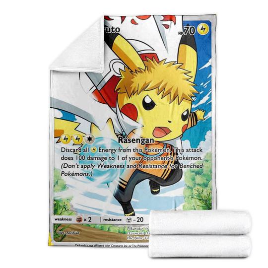 Naruto Pikachu Pikaruto Blanket Naruto Pikachu Pikaruto Blanket
