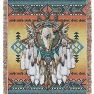 Native American Pattern Dreamcatcher Blanket