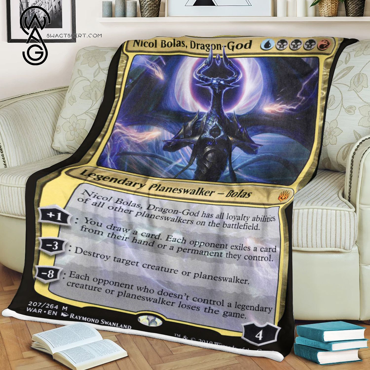 Nicol Bolas Dragon God Game Magic The Gathering Blanket Nicol Bolas Dragon God Game Magic The Gathering Blanket