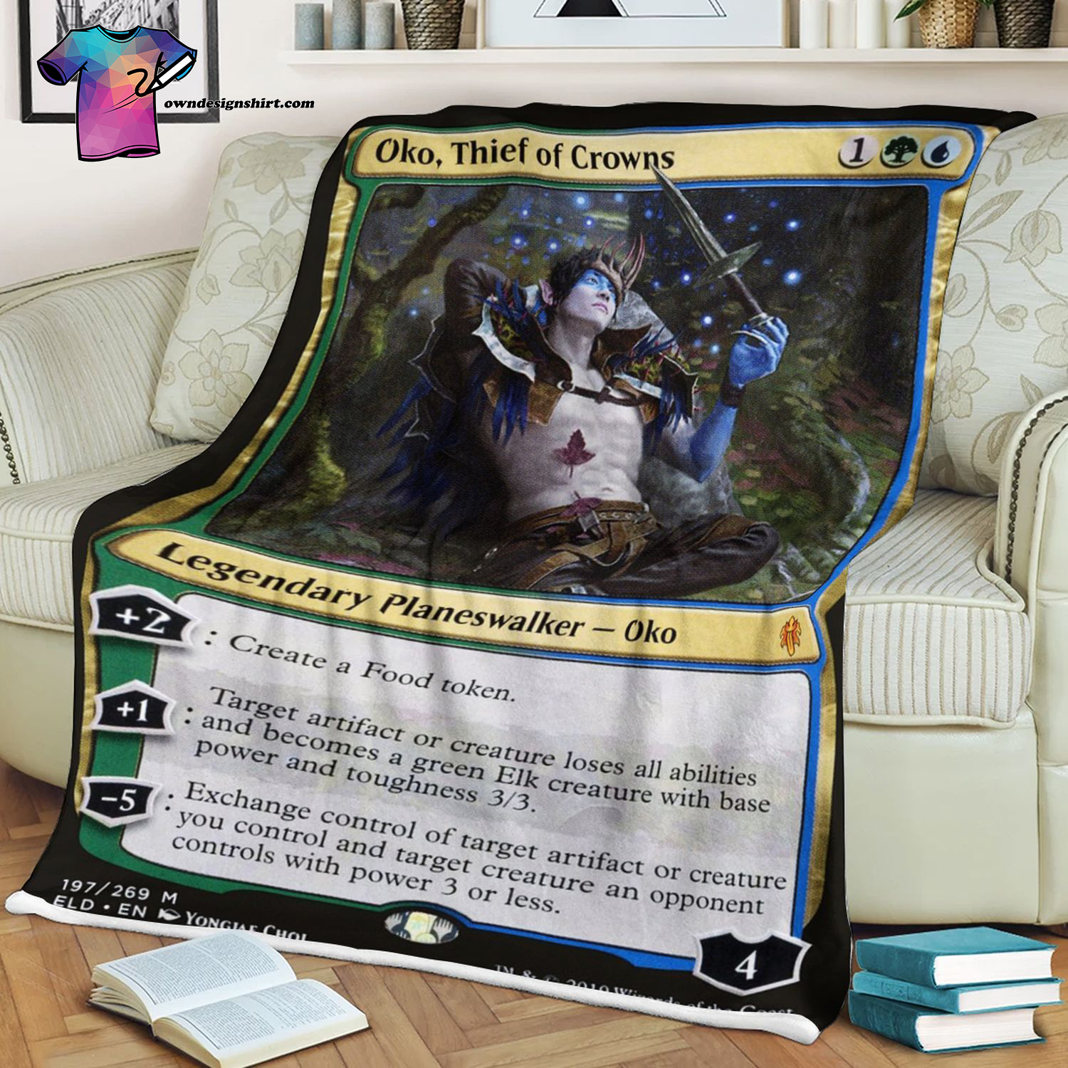 Oko Thief Of Crowns Game Magic The Gathering Blanket Oko Thief Of Crowns Game Magic The Gathering Blanket