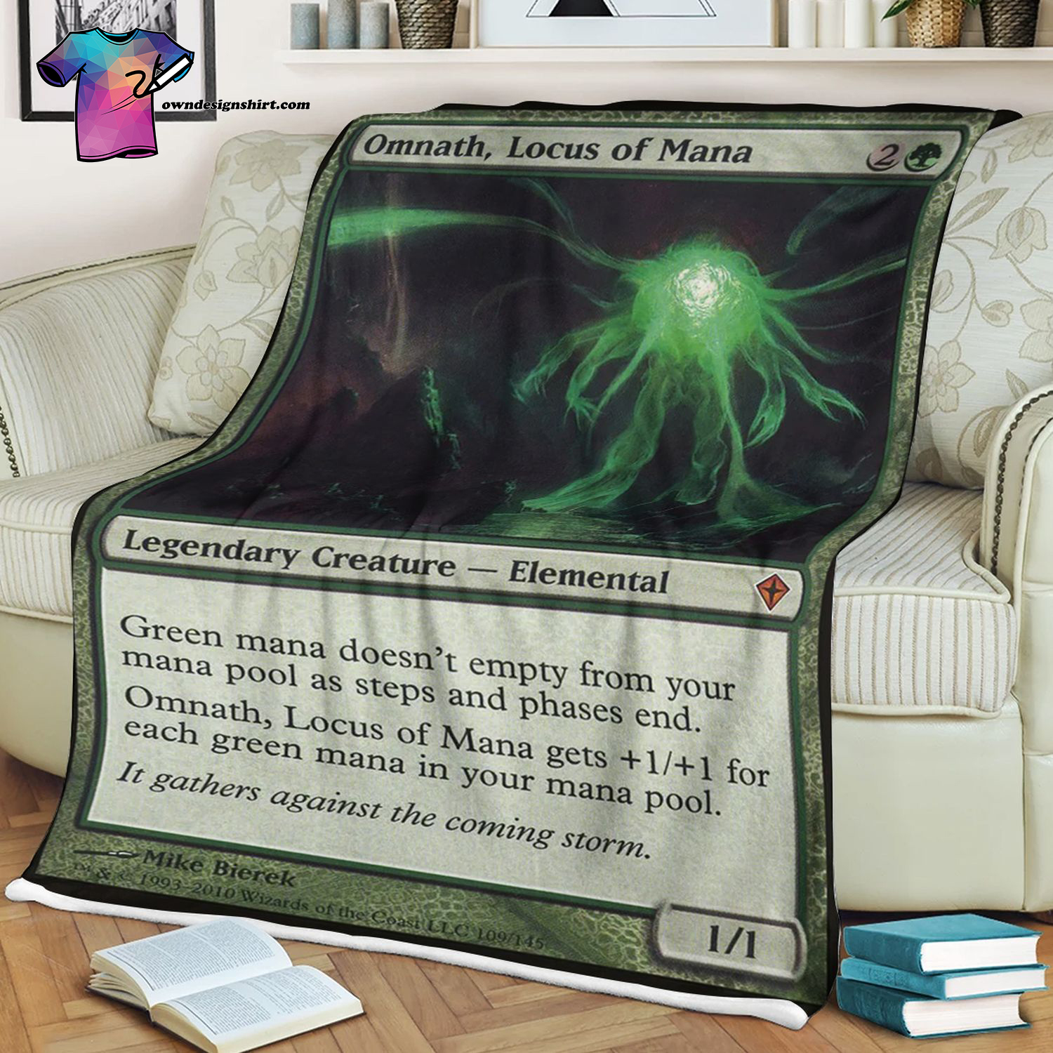 Omnath Locus Of Mana Game Magic The Gathering Blanket Omnath Locus Of Mana Game Magic The Gathering Blanket