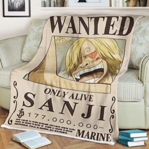 One Piece Sanji Only Alive Soft Blanket