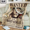 One Piece Wanted Dead Or Alive Edward Newgate Blanket
