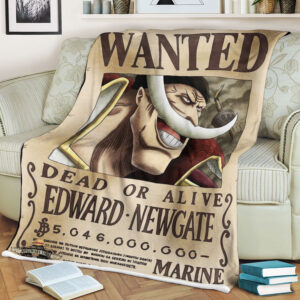 One Piece Wanted Dead Or Alive Edward Newgate Blanket