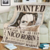 One Piece Wanted Dead Or Alive Nico Robin Blanket
