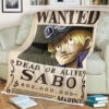 One Piece Wanted Dead Or Alive Sabo Blanket