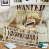 One Piece Wanted Dead Or Alive Vinsmoke Sanji Blanket