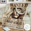 Op One Piece Edward Newgate Wanted Blanket
