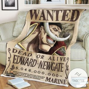 Op One Piece Edward Newgate Wanted Blanket