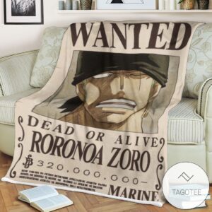 Op One Piece Roronoa Zoro 27S Current Wanted Blanket
