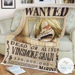 Op One Piece Sanji 27S Current Wanted Blanket
