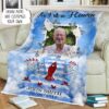 Personalized As I Sit In The Heaven And I Watch You Everyday Blanket 2