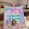 Personalized Gabbys Dollhouse Birthday Party Blanket