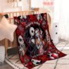 Personalized Jack Skellington And Sally You And Me We Got This Valentino Rose Blanket