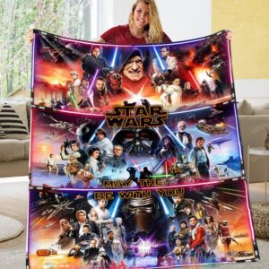 Personalized May The Be With You Blanket Star Wars Blanket