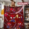 Personalized Spider Man Custom Blanket