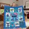 Personalized Stitch Ohana Means Family Lilo And Stitch Blanket