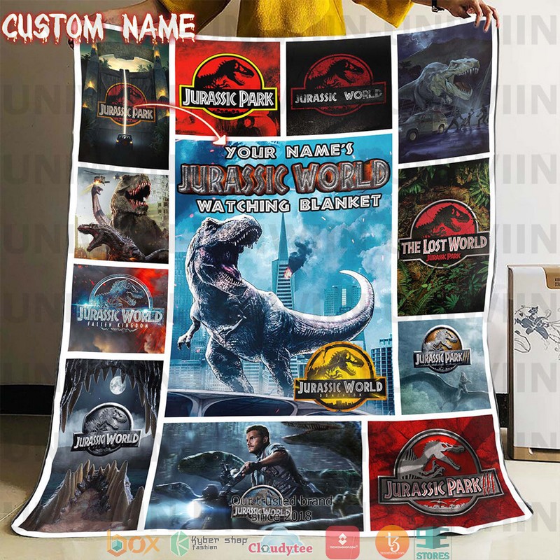 Personalized This Is My Jurassic World Watching Blanket Personalized This Is My Jurassic World Watching Blanket