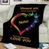 Personalized Whenever You Touch This Heart You Will Know That We Love You Blanket 2