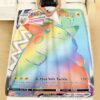Pikachu Vmax Rainbow Pokemon Blanket