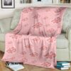Pink Akatsuki Pattern Blanket