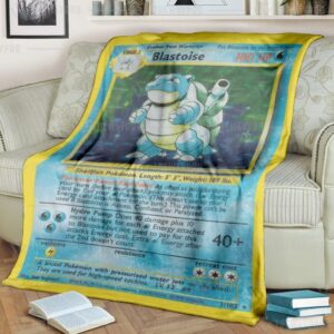 Pkm Blastoise Card Blanket