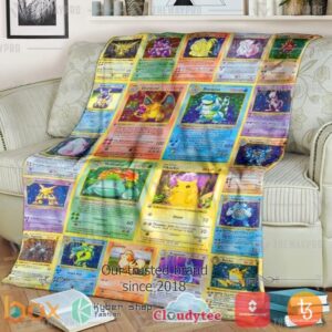 Pokemon 1St Edition Cards Blanket 2