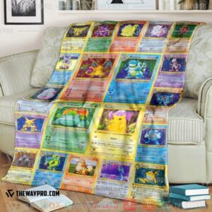 Pokemon 1St Edition Cards Soft Blanket
