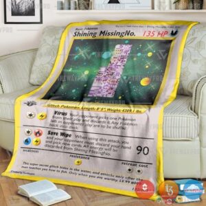 Pokemon 1St Edition Missingno Holo Rare Vintage Blanket