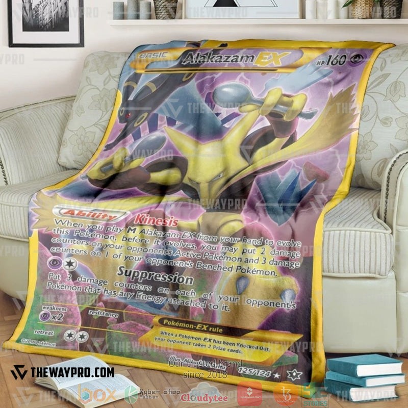 Pokemon Alakazam Ex Soft Blanket 2 Pokemon Alakazam Ex Soft Blanket 2