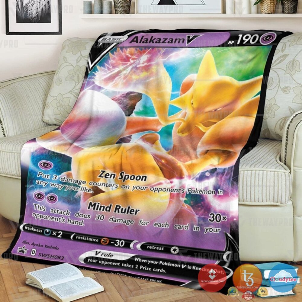 Pokemon Alakazam V Blanket Pokemon Alakazam V Blanket