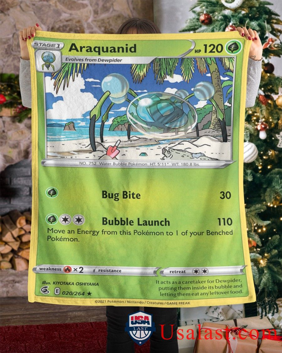 Pokemon Araquanid Fusion Strike Blanket Pokemon Araquanid Fusion Strike Blanket