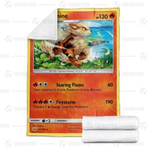 Pokemon Arcanine Blanket