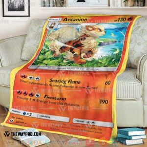 Pokemon Arcanine Soft Blanket