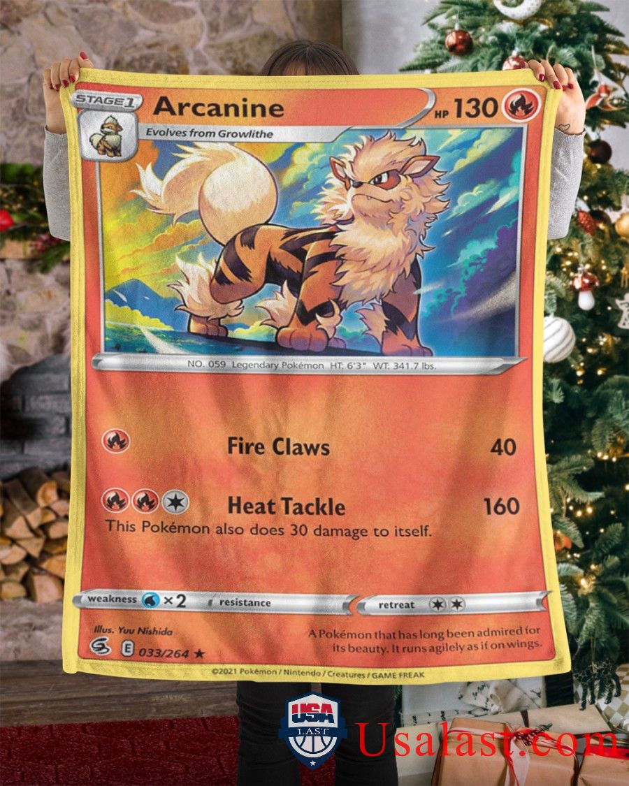 Pokemon Arcarnine Fusion Strike Blanket Pokemon Arcarnine Fusion Strike Blanket