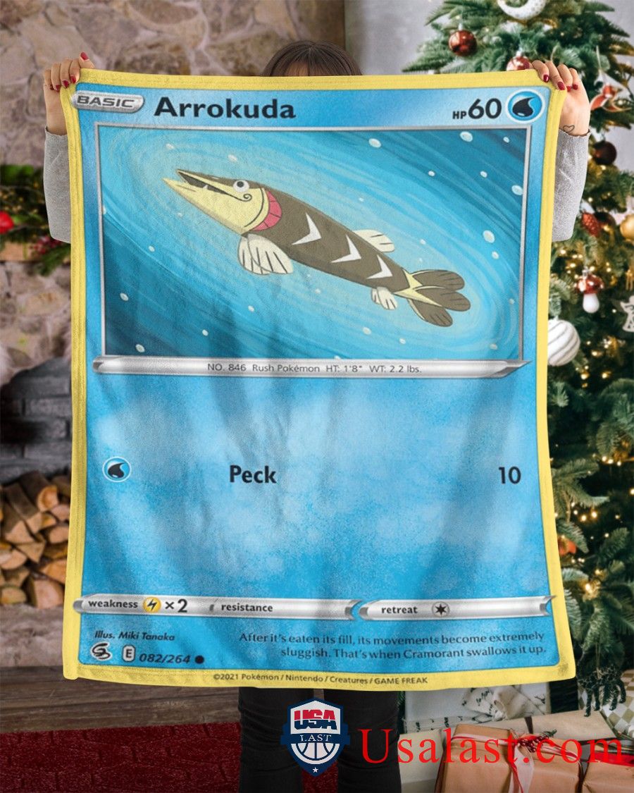 Pokemon Arrokuda Fusion Strike Blanket Pokemon Arrokuda Fusion Strike Blanket