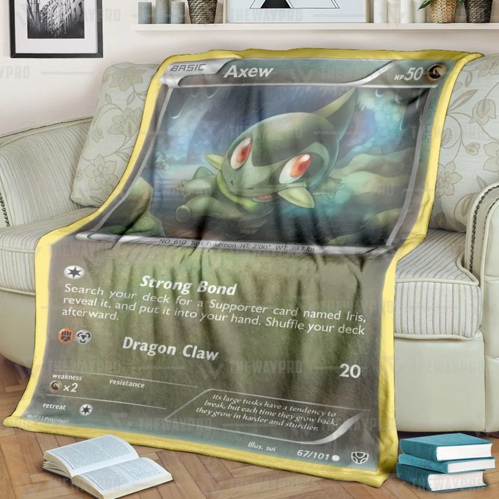 Pokemon Axew Blanket Pokemon Axew Blanket