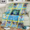 Pokemon Blastoise Cards Version 2 Soft Blanket