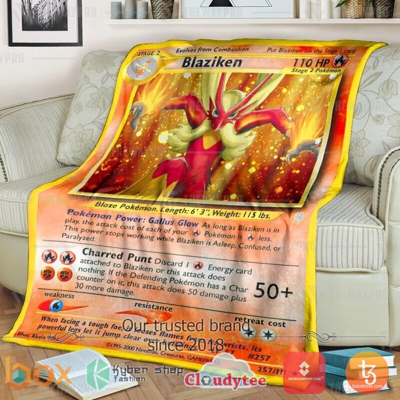 Pokemon Blaziken Blanket 3 Pokemon Blaziken Blanket 3